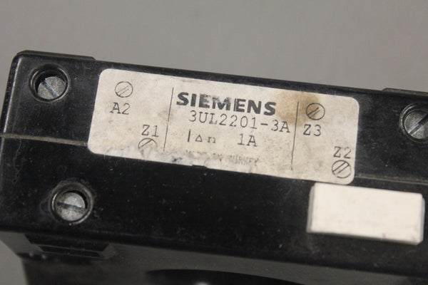 SIEMENS 3UL2201-3A CURRENT TRANSFORMER UNIT