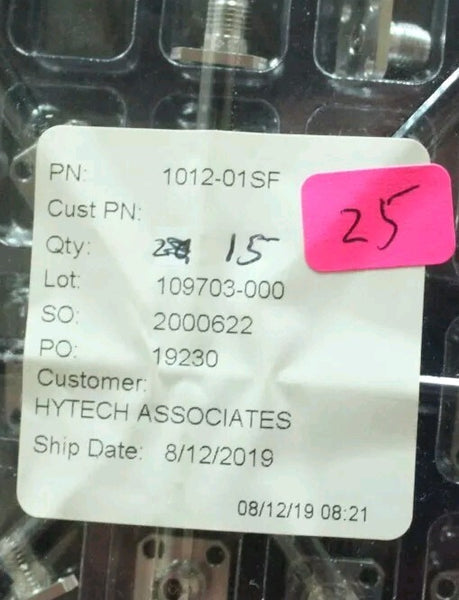 1  SOUTHWEST MICROWAVE 18/27/36/40 GHZ 2.92mm (K) Jack (F) Connector 1012-01SF