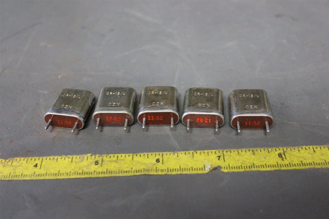 LOT OF 5 VINTAGE NOS CZX RADIO CRYSTAL CR-18/U 8275.000 KC HAM