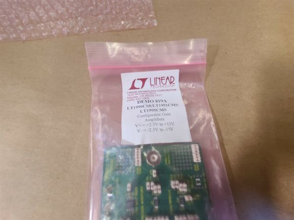 ANALOG DEVICES LINEAR CONFIGURABLE-GAIN AMPLIFIER IC DEMO BOARD LT1990CS8 819A