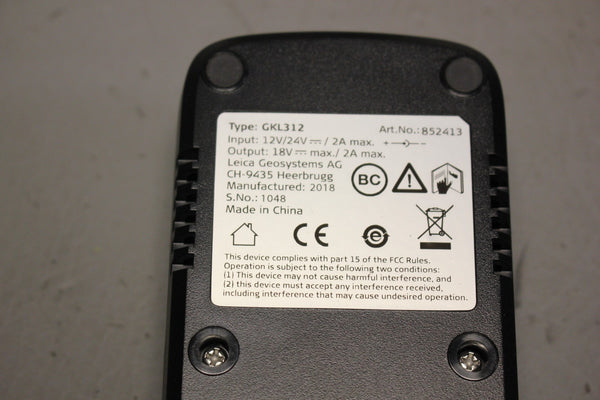NEW LEICA SINGLE BATTERY CHARGER GKL312