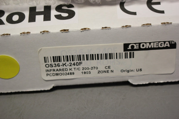 NEW OMEGA IR INFRARED THERMOCOUPLE SENSOR OS36-K-240F