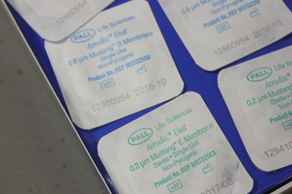 Pall MSTG25S6 Acrodisc Unit with Mustang Membrane 0.8uM 0.2 uM 9 UNITS