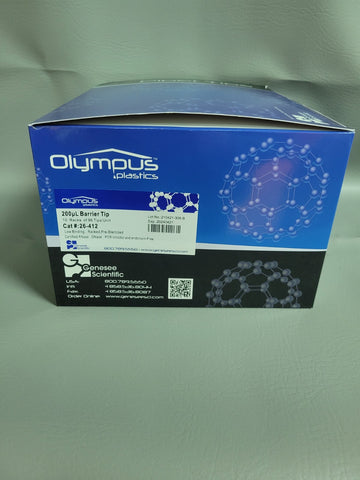 NEW OLYMPUS PLASTICS 200UL BARRIER TIP STERILE LOW BINDING 26-412 960 QTY