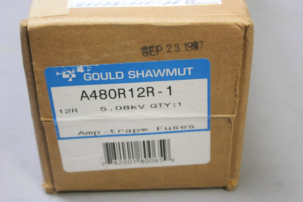 NEW GOULD SHAWMUT 2400V/4800V AMP TRAP CURRENT LIMITING FUSE A480R12R-1