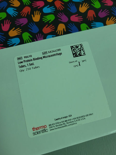 THERMO SCIENTIFIC LOW PROTEIN BINDING MICROCENTRIFUGE TUBES 1.5ML 90410 200 QTY