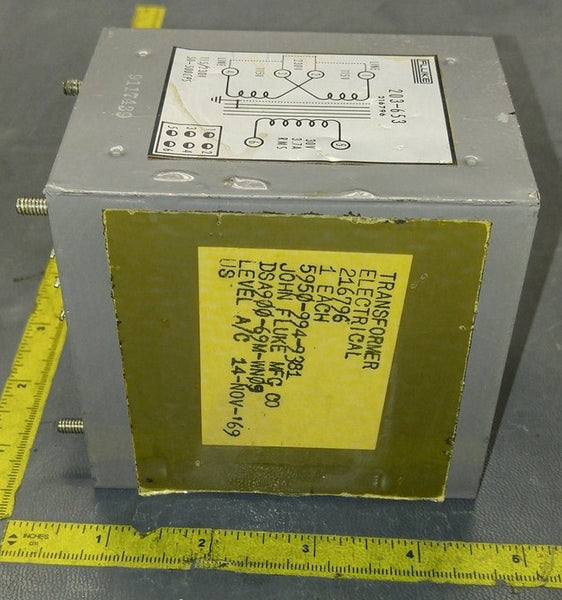 VINTAGE HIGH VOLTAGE FLUKE TRANSFORMER 203-653 115/230V 50-500CPS