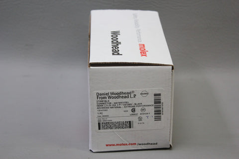 NEW WOODHEAD/MOLEX WATERTITE CONNECTOR 27W81BLK
