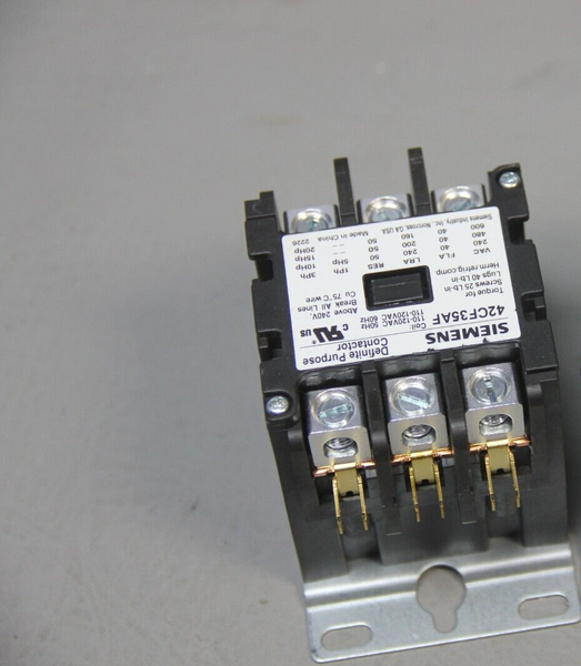 UNSUED SIEMENS DEFINITE PURPOSE CONTACTOR 42CF35AF