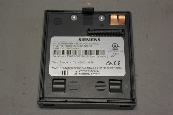 Unused SIEMENS DOOR MOUNTING KIT 6SE6400-0PM00-0AA0