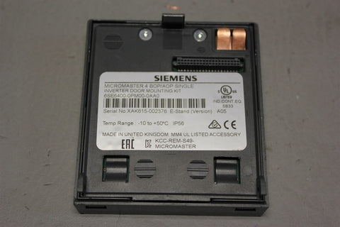 Unused SIEMENS DOOR MOUNTING KIT 6SE6400-0PM00-0AA0