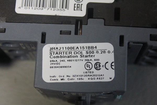 UNUSED SIEMENS DIRECT ONLINE STARTER 3RA21100EA151BB4 3RA2110-0EA15-1BB4