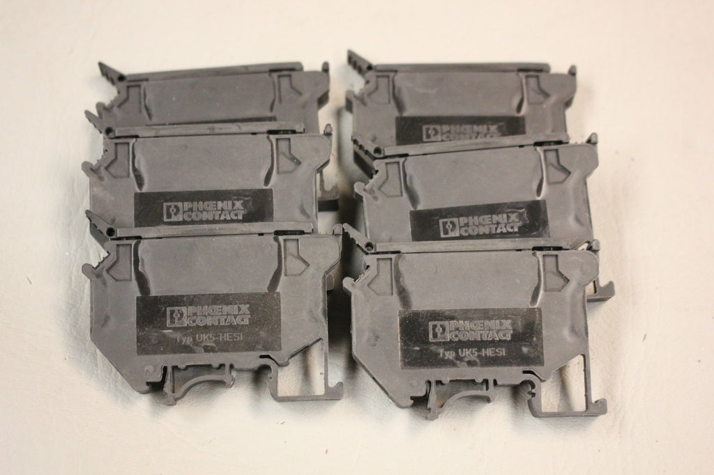 LOT OF 6 NEW PHOENIX CONTACT UK5-HESI TERMINAL BLOCKS