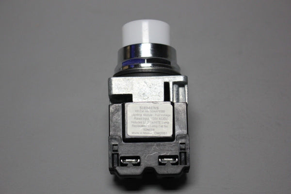 SIEMENS WHITE PILOT INDICATOR LIGHT, TRANSFORMER 52PL4EBXB W/52AAFEBB