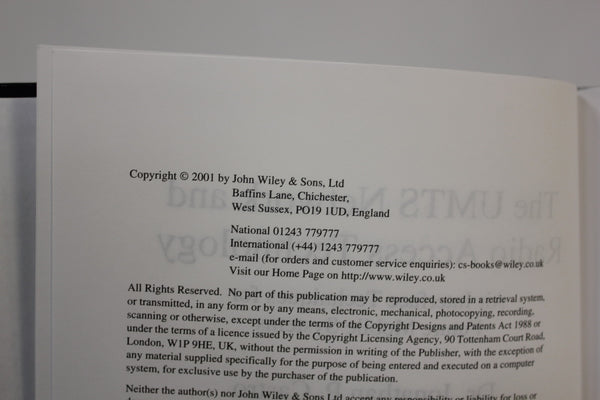 THE UMTS NETWORK & RADIO ACCESS TECHNOLOGY AIR INTERFACE HARDCOVER(S3-2-37E)