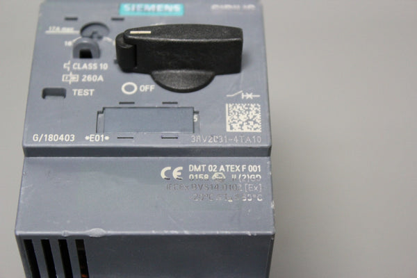 Siemens 3RV2031-4TA10 CIRCUIT BREAKER