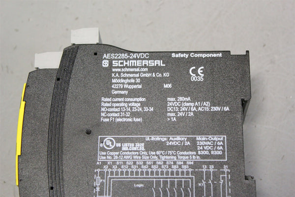 SCHMERSAL SAFETY RELAY AES2285-24VDC #1