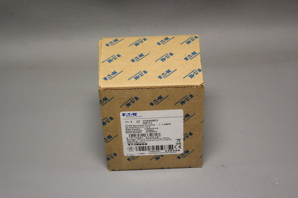 NEW EATON ELECTRONIC OVERLOAD RELAY  XTOE005BCS