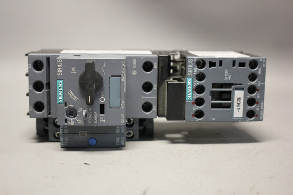 SIEMENS SIRIUS 3RV2011-1FA10 3RT2015-18841 24 V CIRCUIT BREAKER MODULE CU