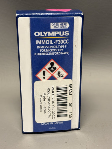 Olympus Microscope Immersion Oil F30CC EXPIRED 2023