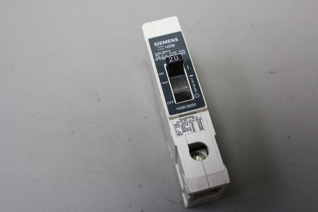 UNUSED NGB1B020  Siemens 20 Amp Breaker NGB1B020