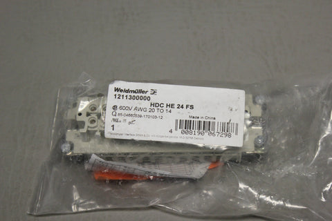 NEW WEIDMULLER HEAVY DUTY CONNECTOR HDC HE 24 FS 1211300000