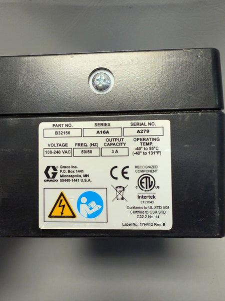 Graco Harrier+ Controller Display Module AC Power, SCADA B32156 A16A