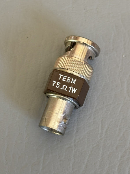 Tektronix 011-0055-01  DC to 500 MHz, 75 Ohm, BNC, Feedthru Termination