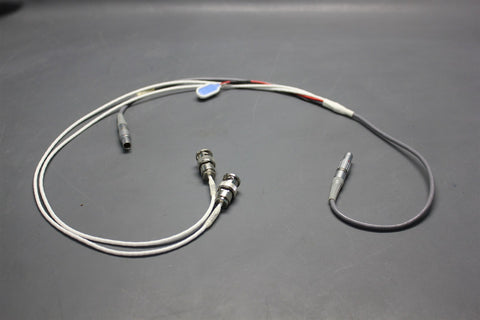 36" LEMO FGG.0B 4 PIN TO BNC/9V CONNECTOR FAN OUT 1-3 CABLE ASSEMBLY