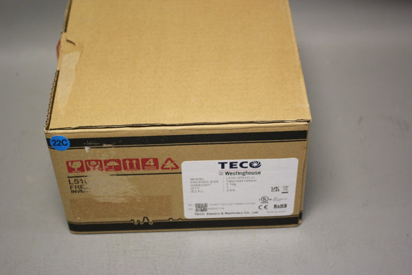 NEW TECO .5HP INVERTER L510-1P5-H1-U