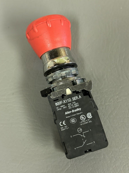 Allen Bradley 800F-X11D Emergency Stop Button