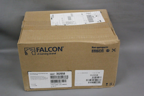 NEW CASE OF 500 FALCON 5mL ROUND BOTTON POLYSTYRENE TEST TUBES 352058