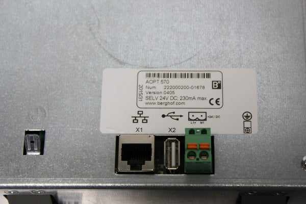 ASYS/BERGHOF HMI OPERATOR PANEL  AOPT 570 #2