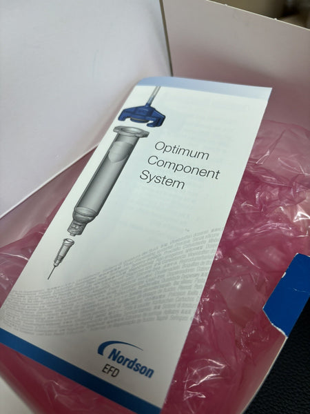 19  PCS Nordson 7012136 30cc Clear Syringe Barrell & White Piston