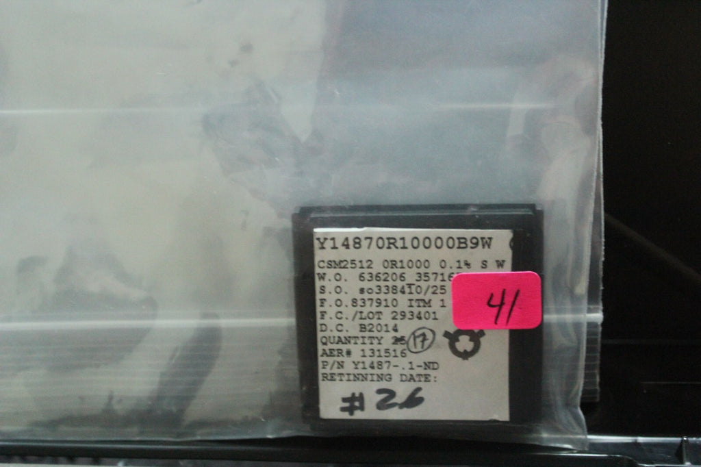 17 NEW IC CIRCUITS METAL FOIL .1 OHM 1% RESISTORS Y14870R10000B9W VISHAY