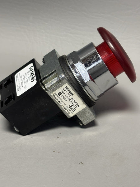 SIEMENS 52PP2NR ILLUMINATED RED PUSHBUTTON