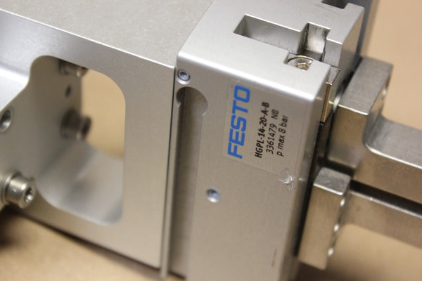 SMC/FEST PNEUMATIC GRIPPERS P/N: MHF2-16D2  & (2) HPGL-14-20-A-B
