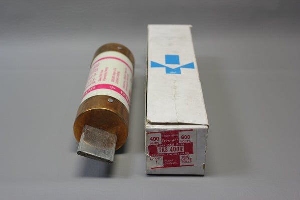 NEW OLD STOCK SHAWMUT TRI-ONIC CLASS RK5 TRS400R TRS 400R 400A 600V FUSE IN BOX
