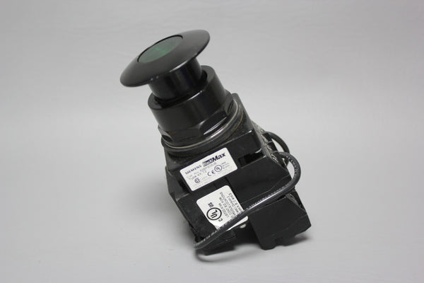 SIEMENS BLACK MAX GREEN MUSHROOM HEAD PUSH PULL BOTTON 52BP3D3UB W/ 52BAU