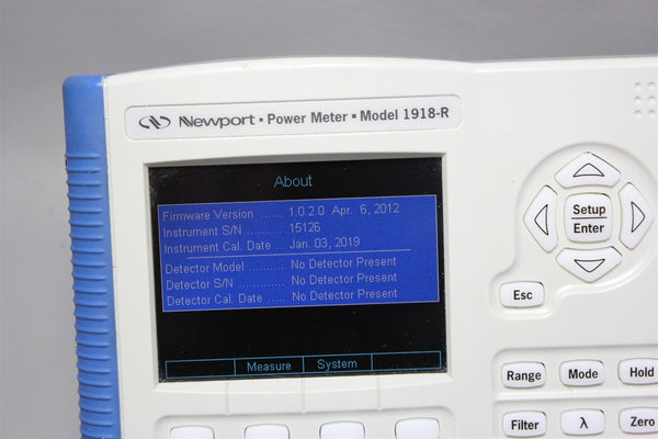 NEWPORT OPTICAL POWER METER 1918-R #2