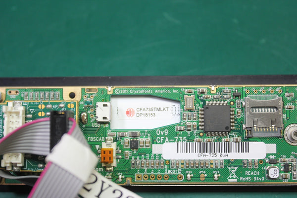 CRYSTALFONTZ 20X4 USB DISPLAY MODULE WITH LEVEL TRANSLATOR & HARDWARE CFA-735