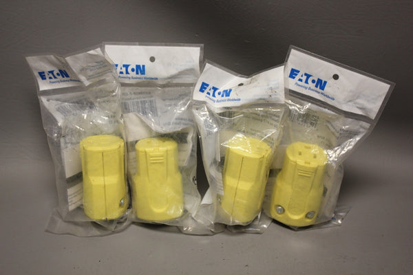 LOT OF 4 NEW EATON HEAVY DUTY QUICK GRIP CONNECTORS AH5969Y-F-LW