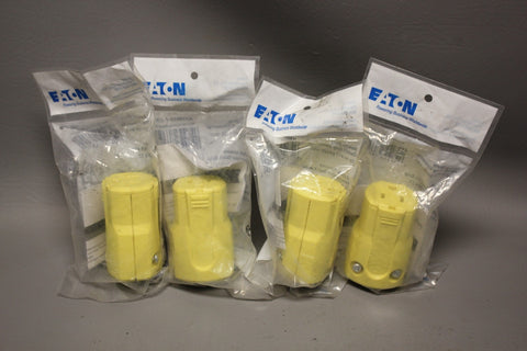 LOT OF 4 NEW EATON HEAVY DUTY QUICK GRIP CONNECTORS AH5969Y-F-LW