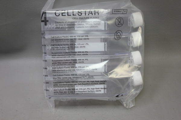 4- Greiner Bio-One 661190 SUSPENSION CULTURE FLASK, 650 ML PS CELLSTAR EXP. 4/24