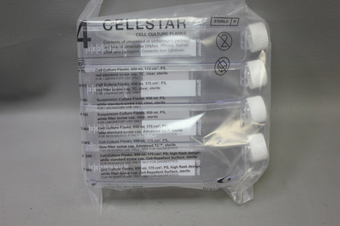 4- Greiner Bio-One 661190 SUSPENSION CULTURE FLASK, 650 ML PS CELLSTAR EXP. 4/24