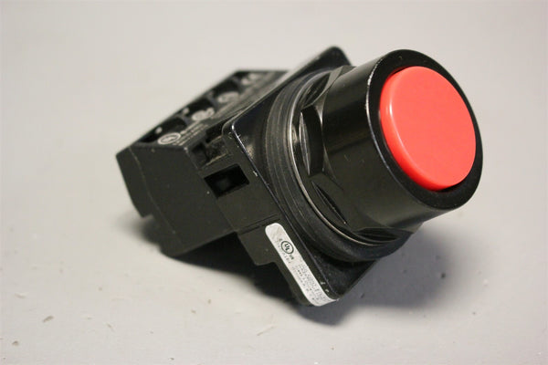 Unused SIEMENS BLACKMAX RED PUSH BUTTON SWITCH 52BM8A2J W/52BAJ