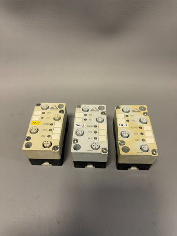 3PC SIEMENS 3RG90 01-0AA00 M12 4E 100mA INTERFACE USER MODULE