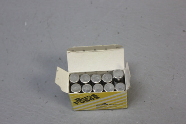 1 BOX OF 10 NEW BUSSMANN BUSS FNA-6 FUSES