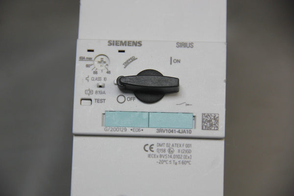 UNUSED SIEMENS SIRIUS MOTOR STARTER 3RV1041-4JA10