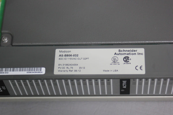 SCHNEIDER MODICON PLC MODULE AS-B806-032